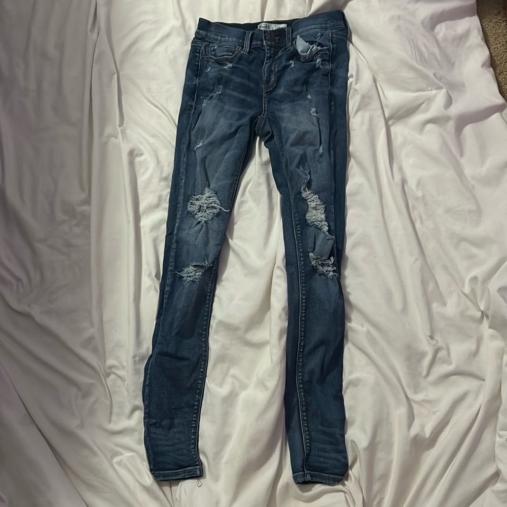 Blue Mudd jeans. Low rise skinny FLX stretch, size 3.